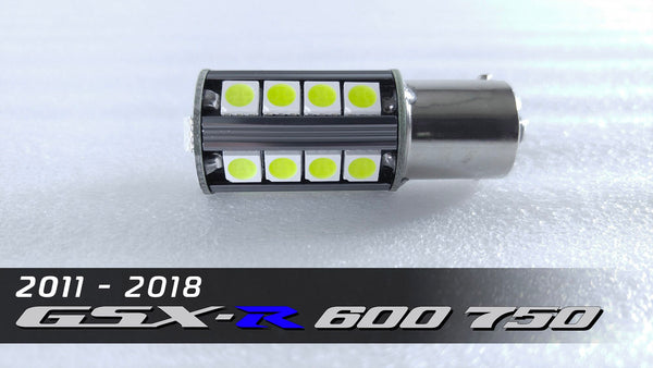 6000K WHITE GSXR 600 750 1000 LED TURN SIGNAL INDICATOR BULBS